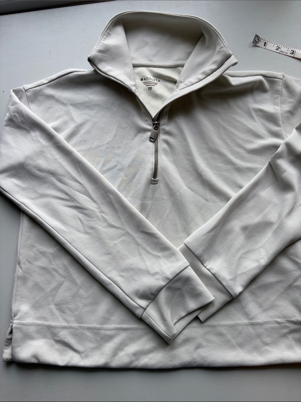 Athleta Men's Cream Half-Zip Performance Pullover